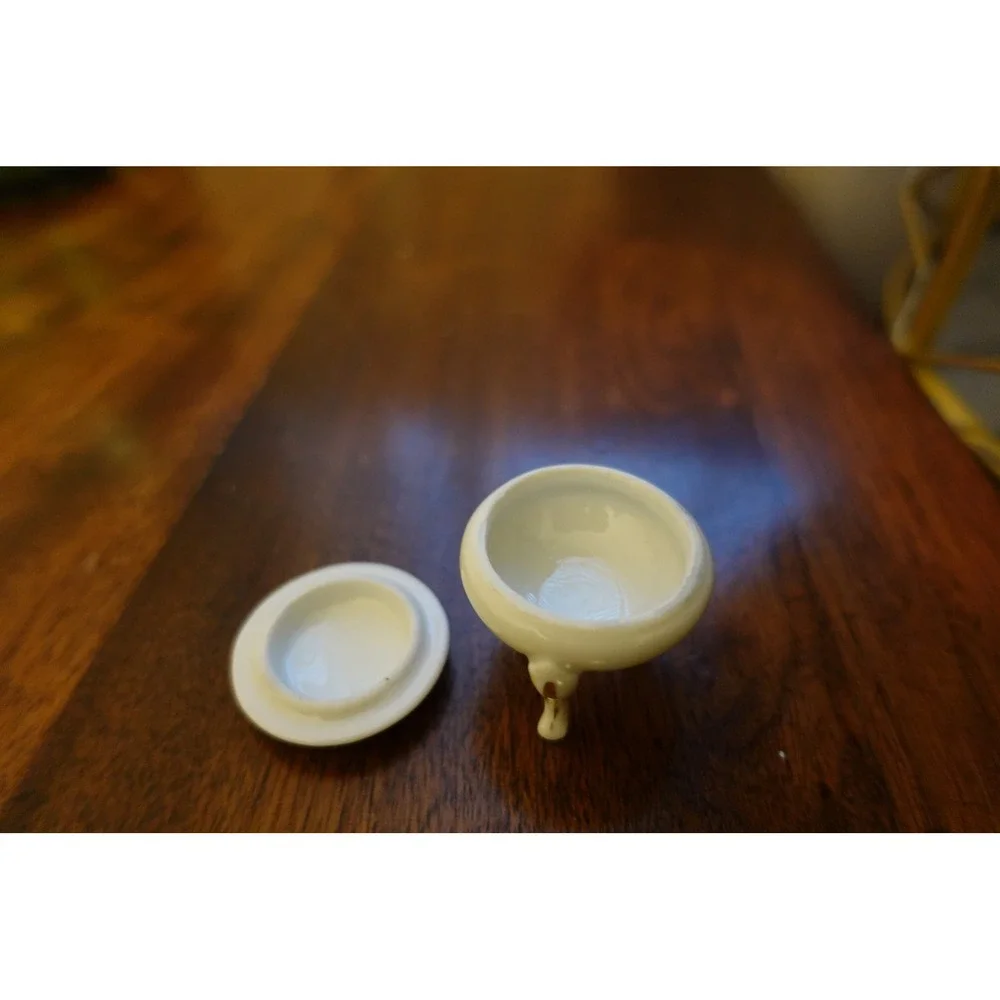 antique Limoges France trinket‎ box courting couple 2pc mini collectible